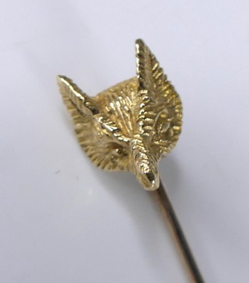 Lot 2598 - A circa 1900 yellow metal tie-pin fashioned as...