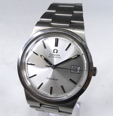 Lot 2604 - A gent's Omega Geneve steel cased automatic...
