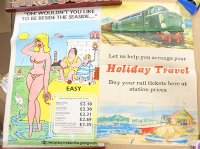 Lot 30 - Two original BR railway posters, unframed to...