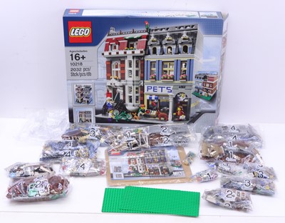 Lot 1602 - Lego Creator No. 10218 Pet Shop housed in a...