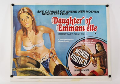 Lot 1051 - Daughter of Emmanuelle, 1975, UK quad poster,...