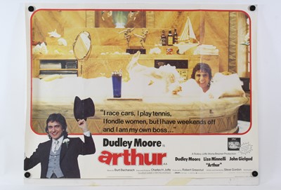 Lot 1056 - Arthur, 1981, UK quad film poster, starring...