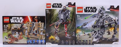 Lot 13 - Lego Disney Star Wars group of three sets, to...