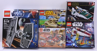 Lot 23 - Lego Disney Star Wars group of five sets to...