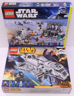 Lot 25 - Lego Disney Star Wars group of two sets to...