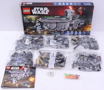 Lot 28 - Lego Disney Star Wars No. 75103 First Order...