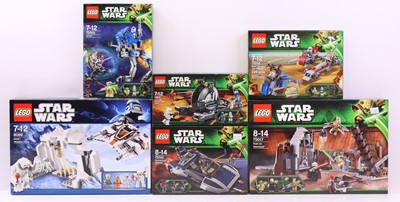 Lot 34 - Lego Disney Star Wars group of five sets to...