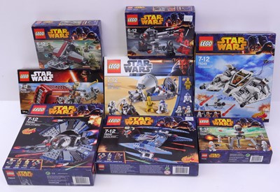 Lot 36 - Lego Disney Star Wars group of eight sets to...