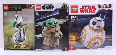 Lot 37 - Lego Disney Star Wars group of three sets to...