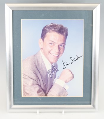 Lot 1352 - Frank Sinatra (1915-1998), a 24 x 19cm 3/4...