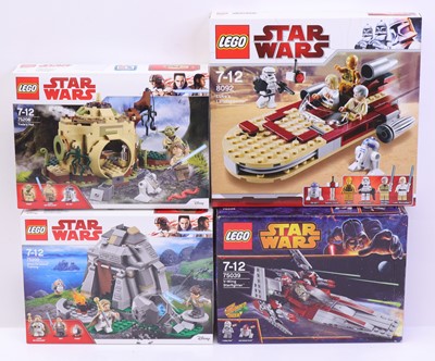 Lot 53 - Lego Disney Star Wars group of four sets to...