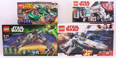 Lot 55 - Lego Disney Star Wars group of four sets to...