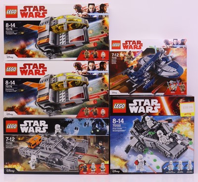 Lot 56 - Lego Disney Star Wars group of five sets to...