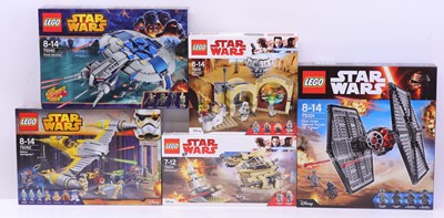 Lot 57 - Lego Disney Star Wars group of five sets to...