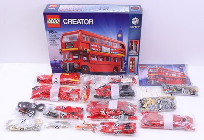 Lot 58 - Lego Creator No. 10258 London Bus, housed in a...
