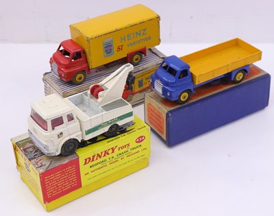 Lot 1106 - Dinky Toys Boxed commercial vehicle group, 3...