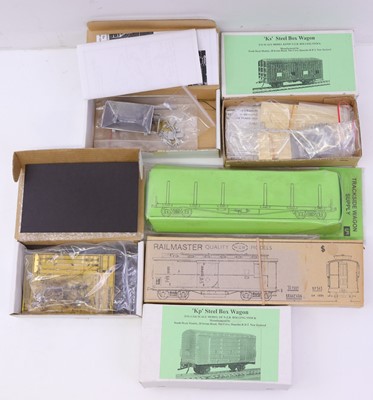 Lot 974 - S scale New Zealand railways unmade wagon kits,...