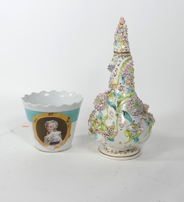 Lot 147 - A 19th century Coalport Colebrookdale vase and...