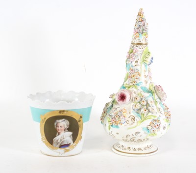 Lot 5 - A 19th century Coalport Colebrookdale vase and...