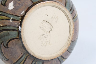 Lot 13 - A pair of Doulton Lambeth stoneware vases,...