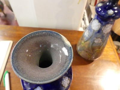 Lot 13 - A pair of Doulton Lambeth stoneware vases,...
