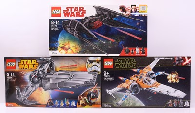 Lot 61 - Lego Star Wars Disney group of three sets to...