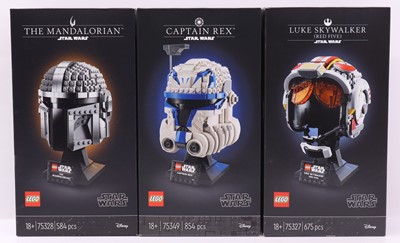 Lot 70 - Lego Disney Star Wars Helmet Collection, group...