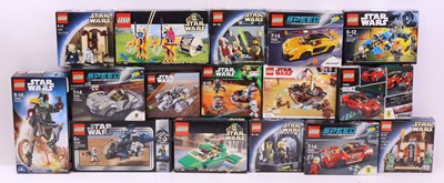 Lot 81 - A tray containing Lego Star Wars and other...