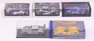 Lot 587 - Spark Models 1/43 scale group of five racing...