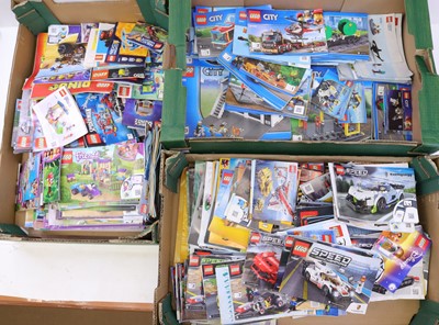 Lot 1644 - 3 boxes of mixed Lego instruction booklets