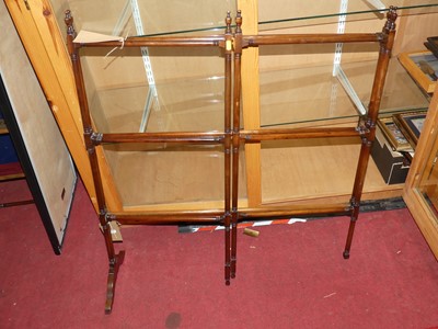 Lot 1122 - An early 20th century spindle turned mahogany...