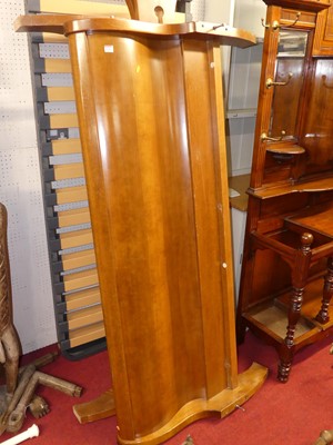 Lot 1136 - *A contemporary cherry wood kingsize sleigh...