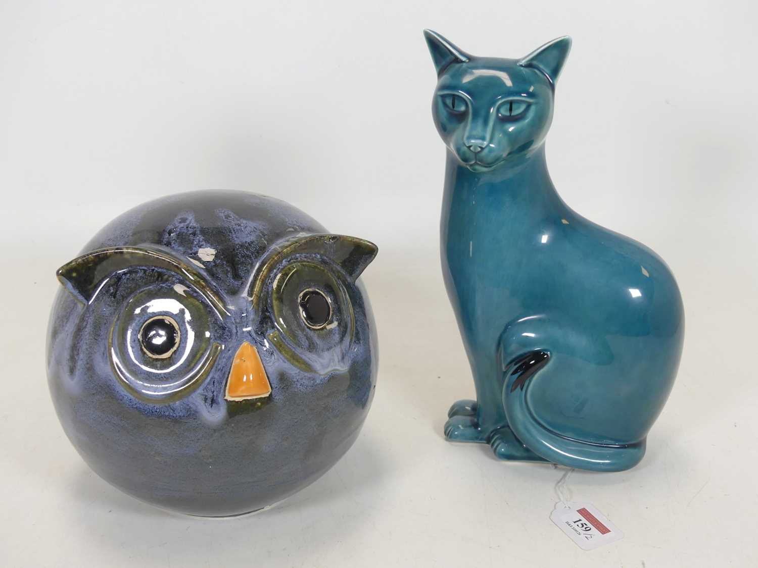 Lot 159 - A 20th century stylised pottery figure of an...