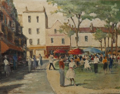 Lot 1041 - William Scudder (20th century) - French town...