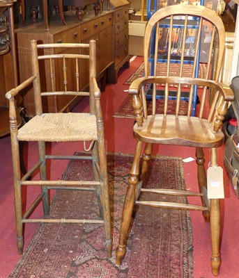 Lot 1169 - *A child's elm and beech stick back Windsor...