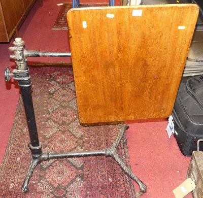 Lot 1173 - *A late Victorian cast iron and mahogany...