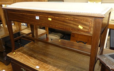 Lot 1184 - An Edwardian mahogany and satinwood inlaid...