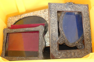 Lot 343 - A late Victorian silver-clad heart shaped...
