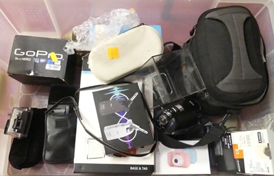 Lot 540 - A collection of cameras to include a Go-Pro...