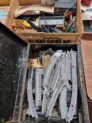 Lot 584 - Two boxes containing 00 gauge related trains...