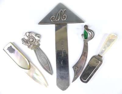 Lot 387 - A collection of Edwardian bookmarks,...