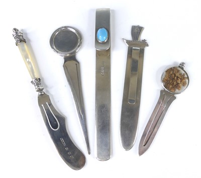 Lot 388 - A collection of five Edwardian silver and...