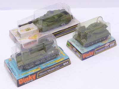 Lot 1147 - Dinky Toys bubble packed military group, 3...
