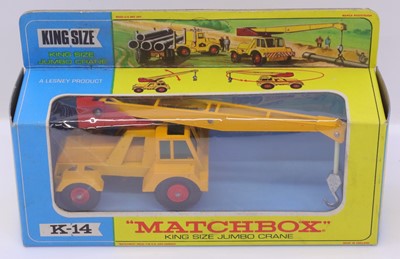 Lot 1329 - Matchbox King size No.14 Jumbo Crane in yellow...