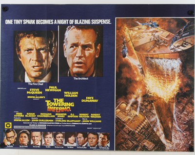 Lot 1062 - The Towering Inferno, 1974, UK quad poster,...