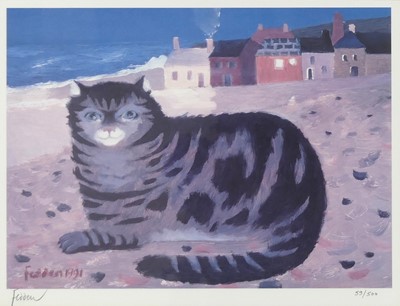 Lot 368 - Mary Fedden OBE RA RWA (1915-2012) - Cat on a...