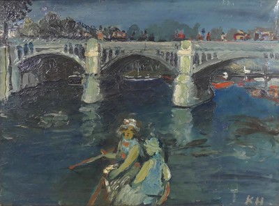 Lot 292 - French School (20th century) - Figures in a...