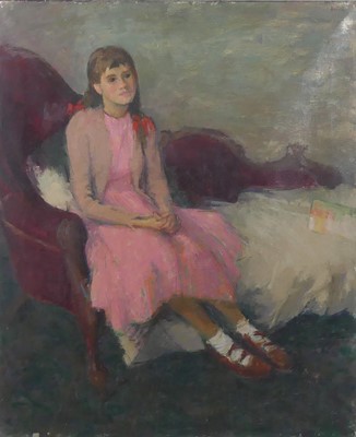 Lot 321 - John Brine (1920-1997) - Linda, oil on canvas,...
