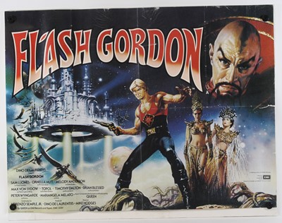 Lot 1076 - Flash Gordon, 1980, UK quad fillm poster,...