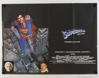 Lot 1077 - Superman, 1978, UK quad poster, starring...